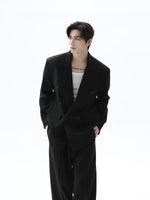 Double-Breasted Blazer and Wide-Leg Pants Set 4