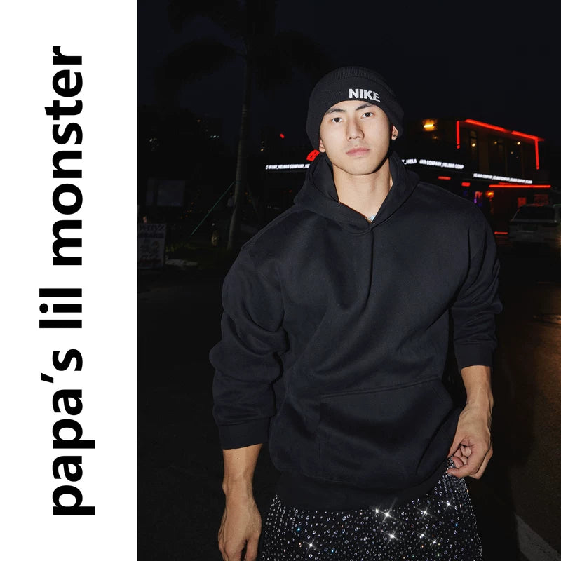 5948673941158,5948673941159,5948673941160,5948673941161,5948673941162, Heavyweight Loose-Fit Hooded Sweatshirt