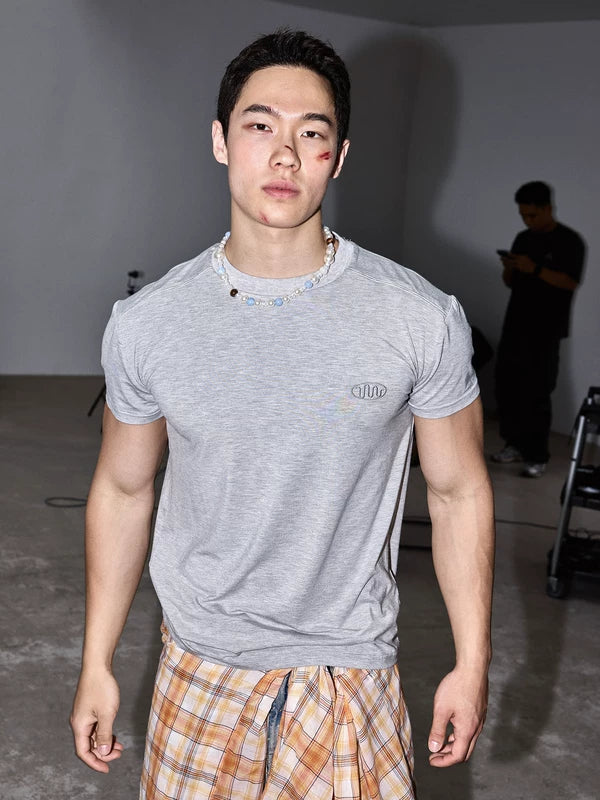 Slim Fit Crew Neck Logo T-Shirt 5