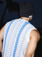 Wavy Pattern Knitted Vest 4