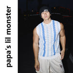 6242398710088,6242398710089,6242398710090, Wavy Pattern Knitted Vest
