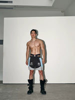 Racing Style Deconstructed Waistband Shorts 5