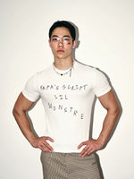 Slim Fit Letter Print T-Shirt 4