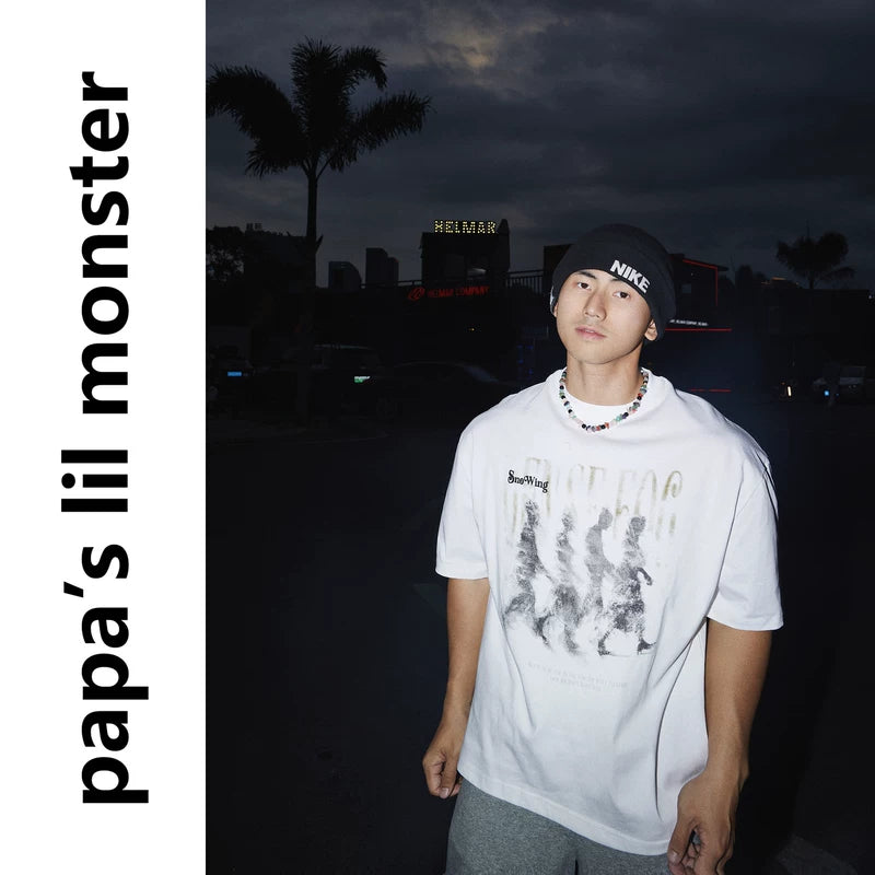 5922237967343,5922237967344,5922237967345, Distressed Graphic Print Short-Sleeve T-Shirt