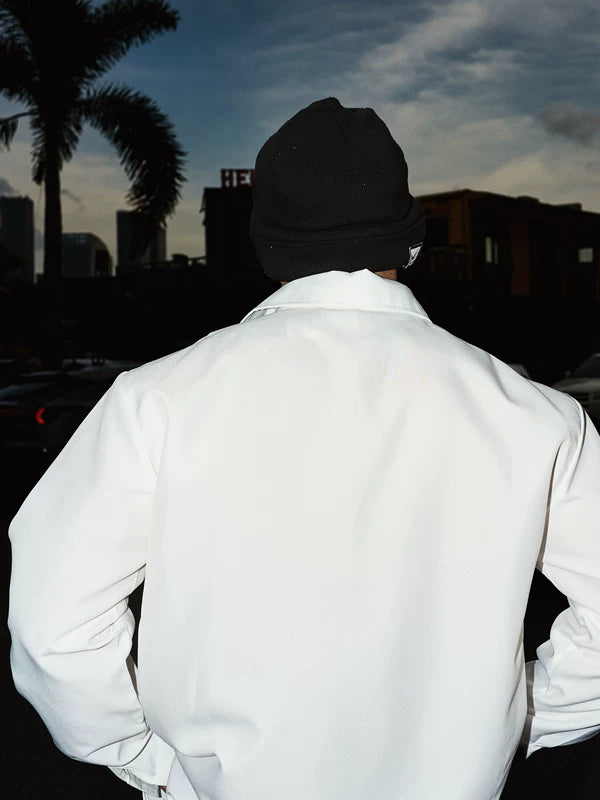 Long Sleeve Button Shirt With Suspenders 3