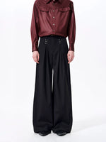 Pleated Wide-Leg Pants 2