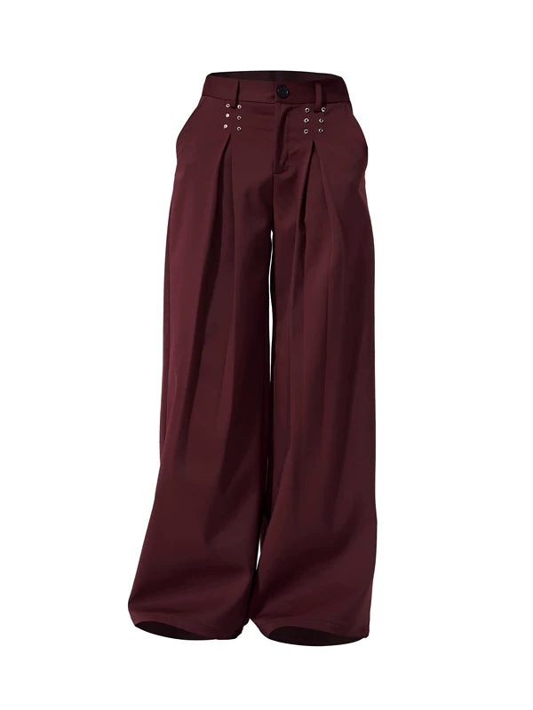 Pleated Wide-Leg Pants 5