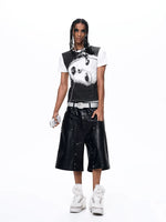 Portrait Print Slim Fit T-Shirt 4