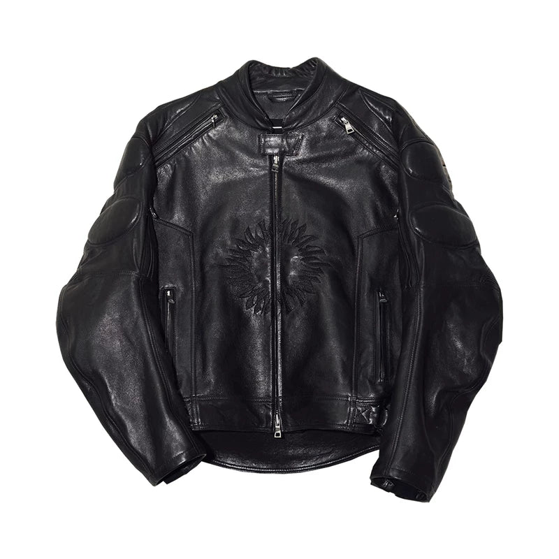 Deconstructionist Leather Motorcycle Racing Jacket 1