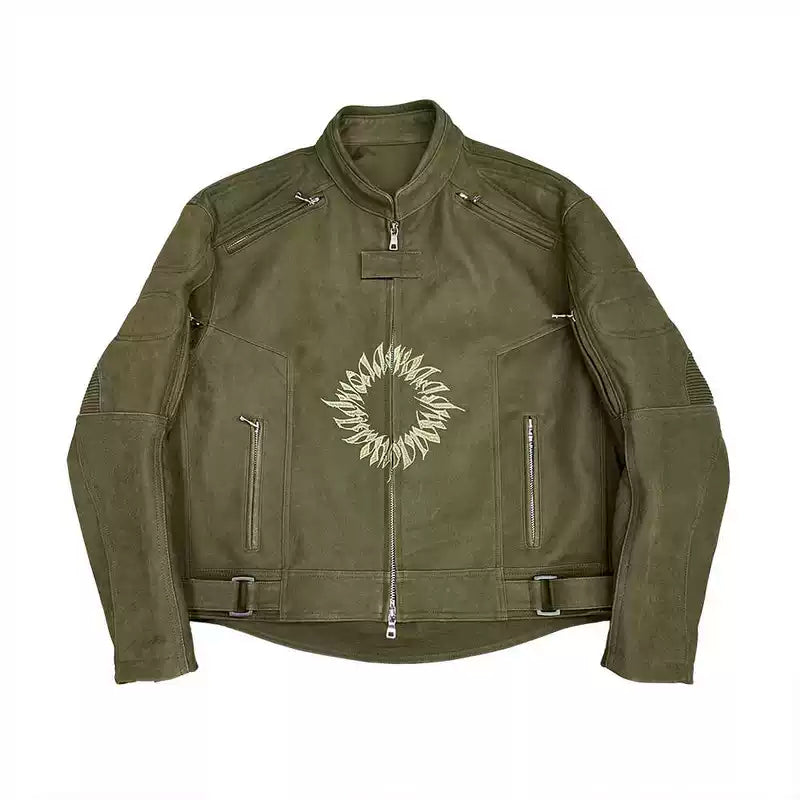 Deconstructionist Leather Motorcycle Racing Jacket 2