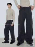 Oversized Curved Leg Dress Pants 2