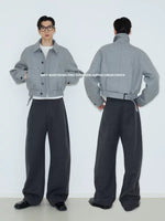 Oversized Curved Leg Dress Pants 4
