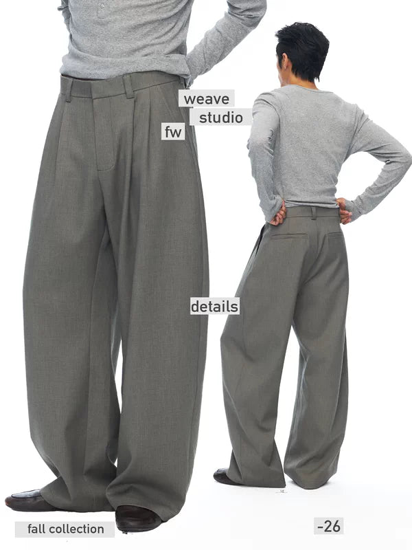 Pleated Wrinkle-Resistant Straight Leg Pants 5