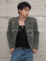 Napoleon Style Padded Shoulder Slim Jacket 3