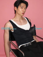 Two-Piece Lyocell Tencel Layered Vest 2