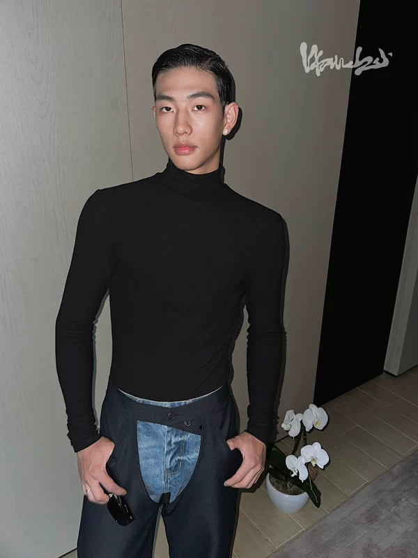 Thermal Fleece Slim Fit Mock Neck Top 1