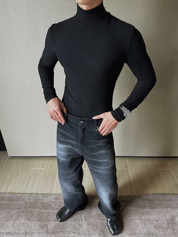 Thermal Fleece Slim Fit Mock Neck Top 2
