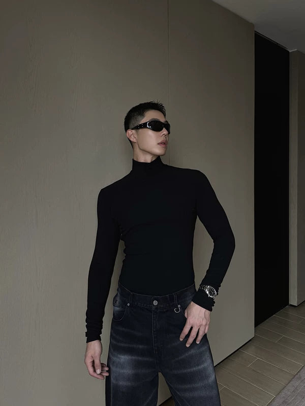 Thermal Fleece Slim Fit Mock Neck Top 4