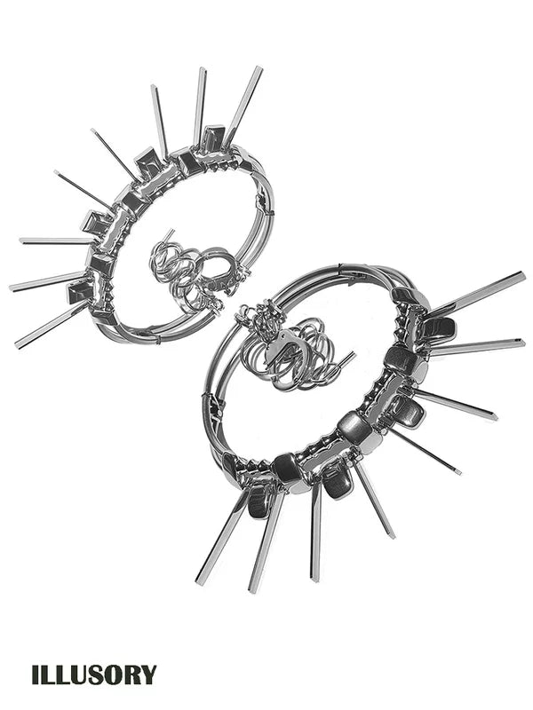 Punk Spiked Choker Necklace 5