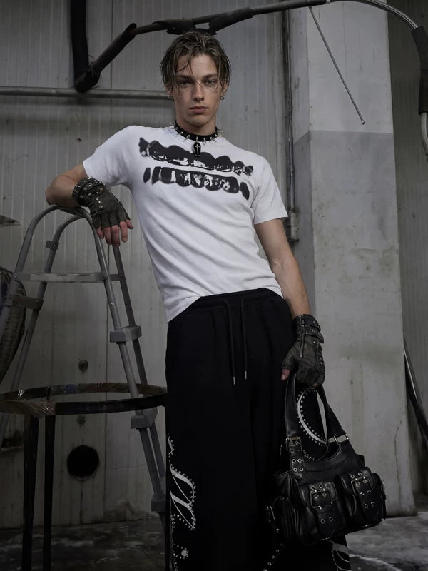 Abstract Print Slim Fit T-Shirt 3