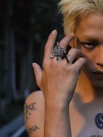 Adjustable Gothic Punk Cross Ring 4