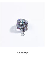 Adjustable Multi-Layer Beaded Star Ring 4