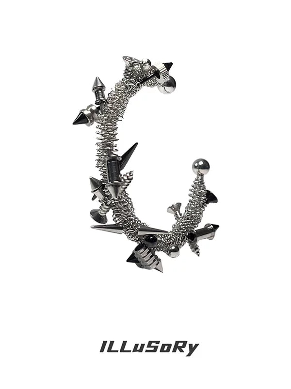 Adjustable Punk Spike Bracelet 5