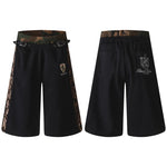 6261494722385,6261494722386,6261494722387,6261494722388, Adjustable Waist Embroidered Casual Shorts
