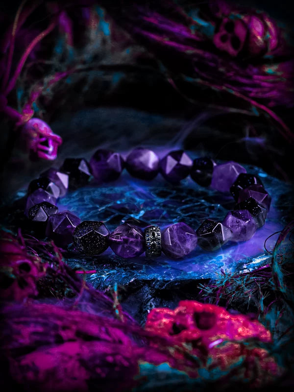 Amethyst Beaded Bracelet 1