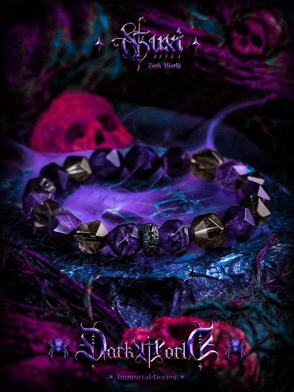 Amethyst Beaded Bracelet 2