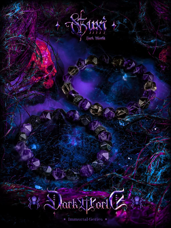 Amethyst Beaded Bracelet 3