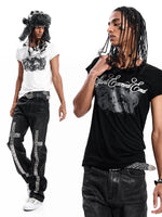 Animal Print Short-Sleeve Graphic T-Shirt 1
