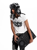 Animal Print Short-Sleeve Graphic T-Shirt 2