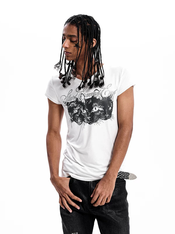 Animal Print Short-Sleeve Graphic T-Shirt 3