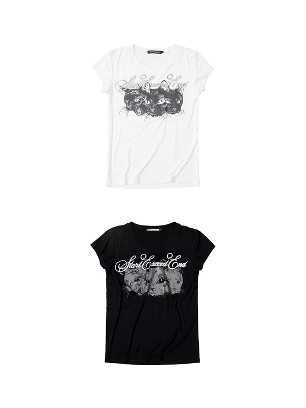Animal Print Short-Sleeve Graphic T-Shirt 5