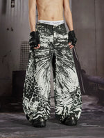 Animal Print Wide-Leg Jeans 4