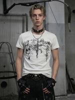 Anime Print Short Sleeve T-Shirt 1