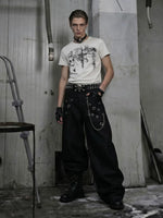 Anime Print Short Sleeve T-Shirt 4
