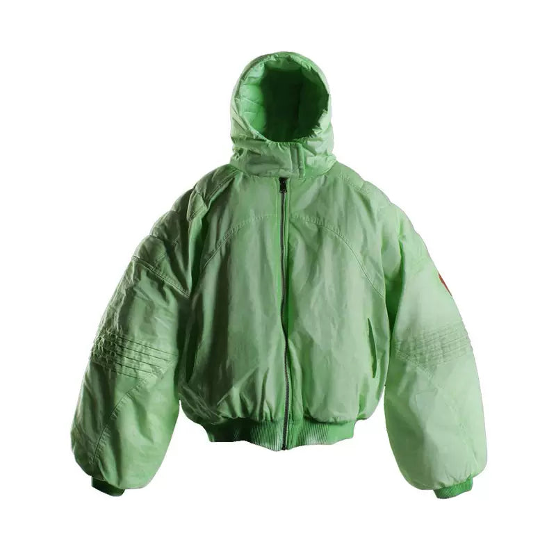 Astronaut-Inspired Quilted Hooded Bomber Jacket 1