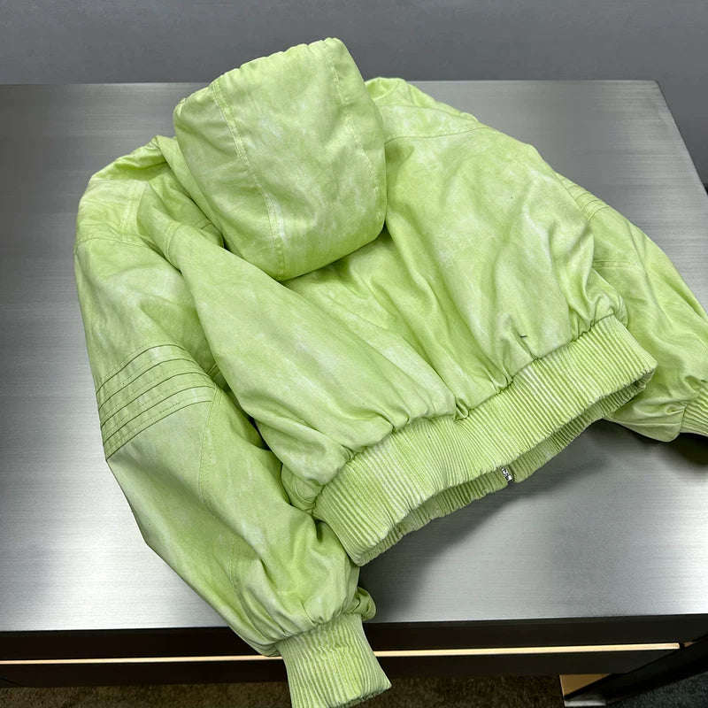 Astronaut-Inspired Quilted Hooded Bomber Jacket 2