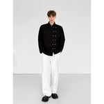 Asymmetrical Double-Breasted Casual Button-Up Shirt 3