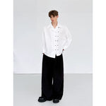 Asymmetrical Double-Breasted Casual Shirt 2