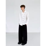Asymmetrical Double-Breasted Casual Shirt 5