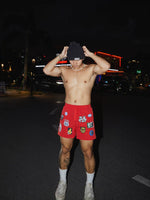 Badge Design Loose Drawstring Shorts 2