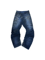 6147422902896,6147422902897,6147422902898,6147422902899, Baggy Washed Cutaway Denim Pants