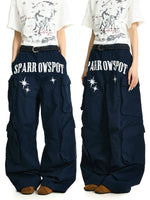 Baggy Wide Leg Cargo Pants with Pockets 1