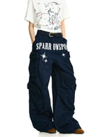 Baggy Wide Leg Cargo Pants with Pockets 2
