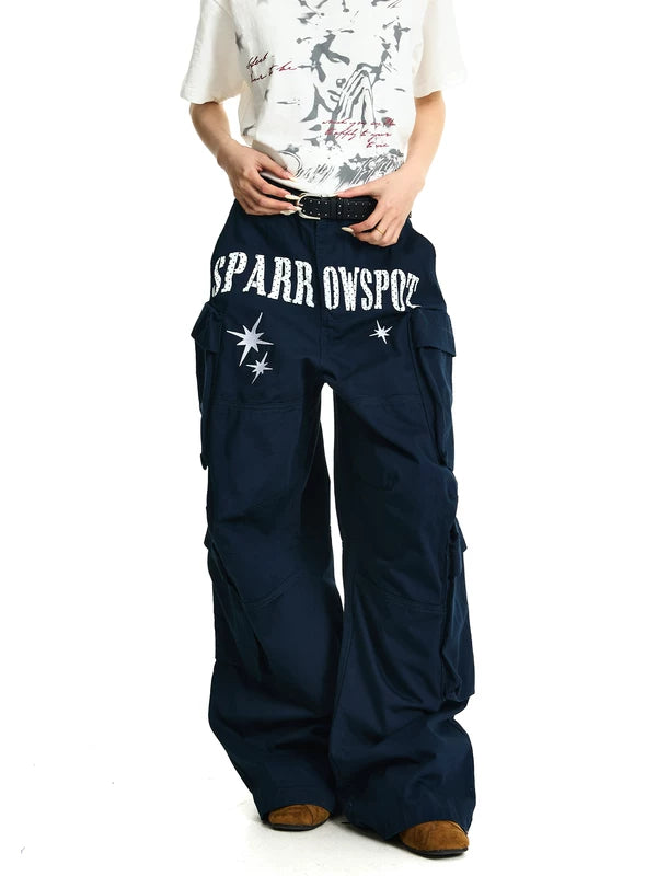 Baggy Wide Leg Cargo Pants with Pockets 3