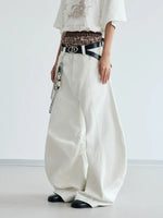 Baggy Wide-Leg Deconstructed Jeans Pants 2