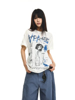 Bamboo Cotton Graffiti Print T-Shirt 1